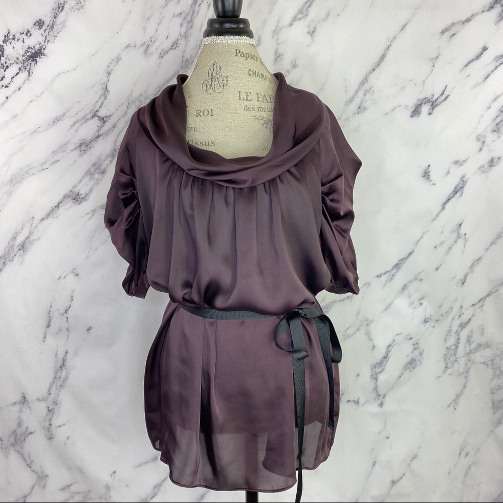 BCBGMaxAzria Pleated Blouse - Picture 1 of 5